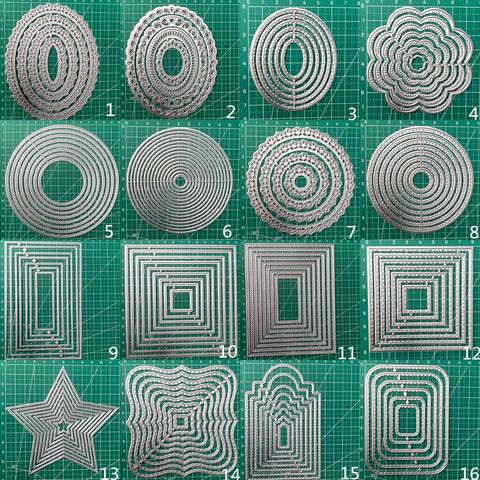 25PCS  Frames Metal Cutting Dies Scrapbooking Stencil DIY Paper Card Decorative Embossing Die Cut Craft Dies 2022 NEW ► Photo 1/6