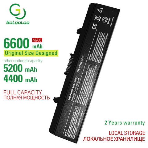 6600MAh 6CELL New Laptop Battery For Dell Inspiron GP252 GP952 1525 1526 1545 1546 X284g GW240 297 M911G RN873 RU583 RU586 XR693 ► Photo 1/5