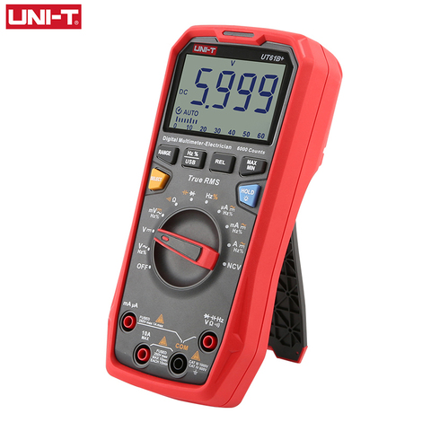 UNI-T UT61B+ Unit Multimeter Digital 6000 Counts LCD Display DC AC 1000V True RMS Auto Range Capacitance Test 60mF Meter ► Photo 1/5