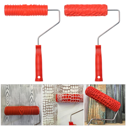 Paint Roller Wall Painting Machine  Rubber Roller Brush Tool Set - Flower  Wall - Aliexpress