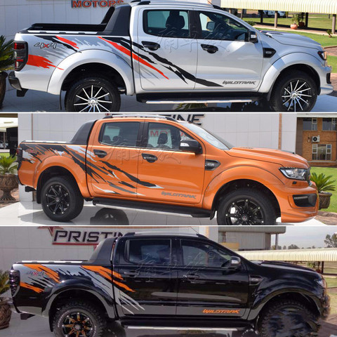 Car Stickers Both Sides Car Head Tail Decals Vinyl KK Decoration Auto Car-styling Accessories For Ford RANGER Raptor F150 Pickup ► Photo 1/6