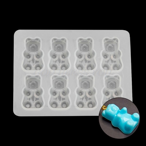 Cute Bear Sugar Silicone Mould Crystal Resin Epoxy Molds Jewelry Pendant Art DIY Craft Decorations Tools Drop Shipping ► Photo 1/6