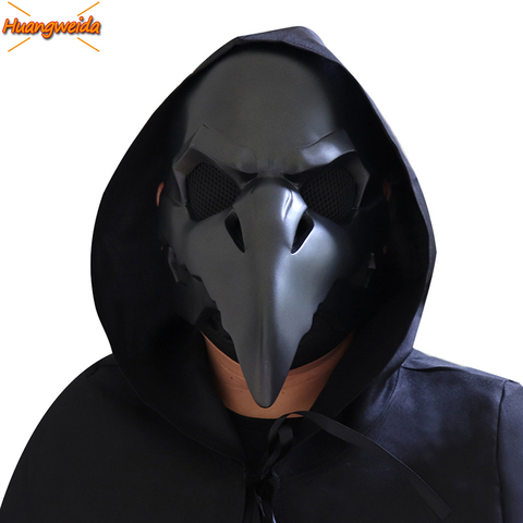 PVC Plague Doctor Masks Halloween Masque Maske Horror Cosplay Steam Punks Beak Plague Mask Carnival Party Steampunk Devil Prop ► Photo 1/6