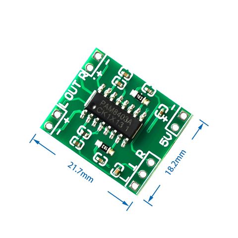 5PCS/LOT PAM8403 module Super mini digital amplifier board 2 * 3W Class D digital amplifier board efficient 2.5 to 5V USB power ► Photo 1/3