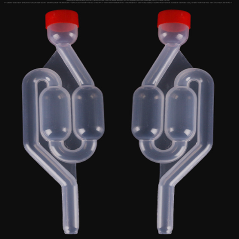 2Pcs Airlock One Way Exhaust Water Sealed Check Valve For Wine Fermentation Beer Making Brewing