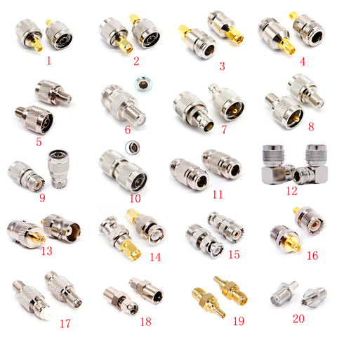 1PCS  Adapter Connector SMA to BNC N UHF SO239 PL259 FME F FEMALE  TS9 CRC9 RF Coaxial Kits Cover Test Coverter Right angle ► Photo 1/6