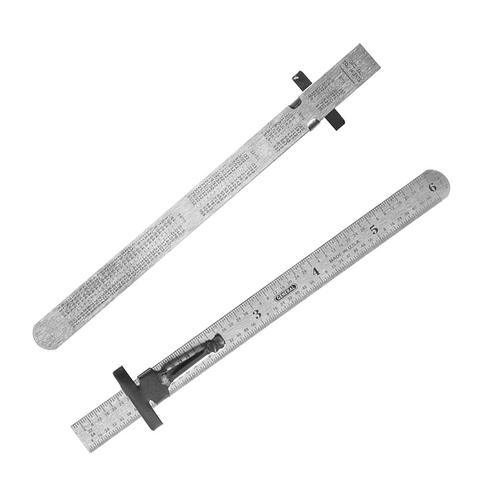 6inch Precision Stainless Steel Ruler with Clip Depth Height Measuring Tool ► Photo 1/5