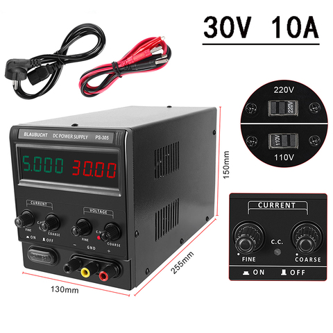 High Quality Switching Laboratory Power Supply DC Adjustable Professional Lab Bench Power Supplies 3/4-digit Digital 30V 10A ► Photo 1/6