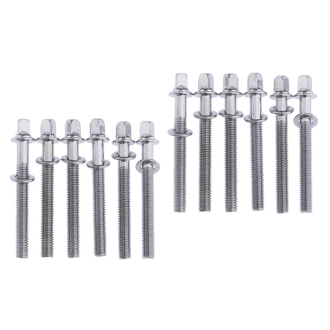 12 Pieces 5mm Drum Tension Rods with Washers / Drum Screws / Tension Screws 60mm Length ► Photo 1/6