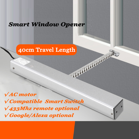 40cm Wifi Tuya actuator AC Smart window opener Motorized Chain opener Close open window casement skylight Smart Home automation ► Photo 1/6