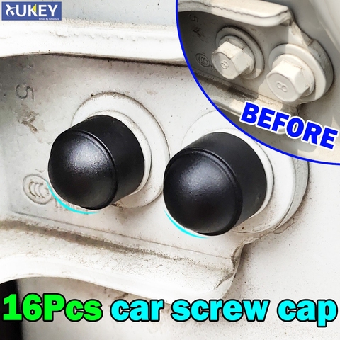 Universal For VW Audi Peugeot Screw Protection Cap Cover Bolt Nuts M8 M10 Car Door Screw Cap Nuts Cap Protection Door Lock ► Photo 1/6