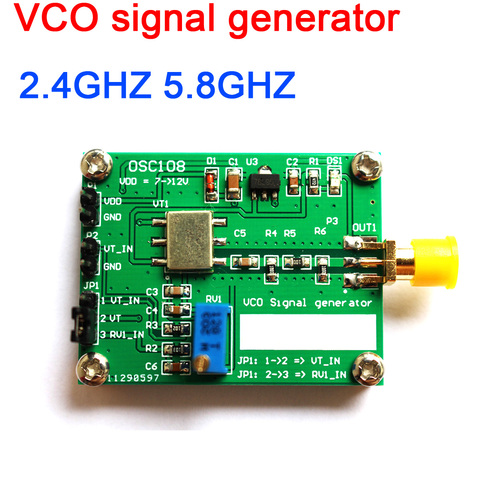 2.4GHz 5.8GHz VCO signal generator RF Microwave VCO voltage controlled oscillator 2.4G 5.8G new for Ham Radio Amplifier ► Photo 1/4
