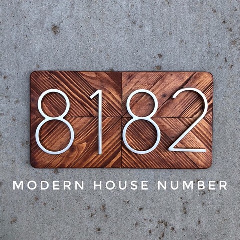 127mm Big House Number Huisnummer Hotel Home Door Number Outdoor Address Numbers for House Numeros Puerta de la casa hausnummer ► Photo 1/6