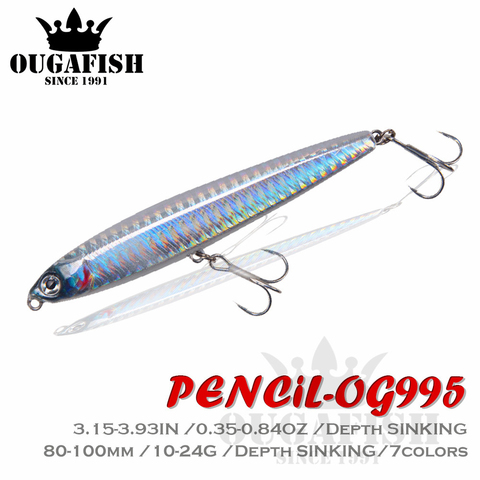 New Sinking Pencil Fishing Lure Weights 10-24g Bass Fishing Tackle Bait Pesca Trolling Lure Articulos De Pesca Isca Artificial ► Photo 1/6