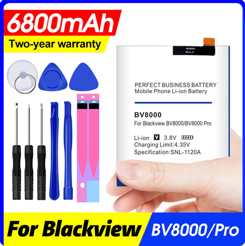 New Production Battery BV8000 6800mAh For Blackview BV8000 BV 8000 Pro High quality Battery ► Photo 1/5