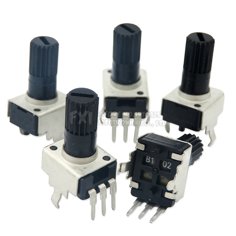 10pcs RV09 Vertical 12.5mm Shaft 1k 2k 5k 10k 20k 50k 100k 0932 Adjustable Resistor 9 Type 3pin Seal Potentiometer igmopnrq ► Photo 1/6