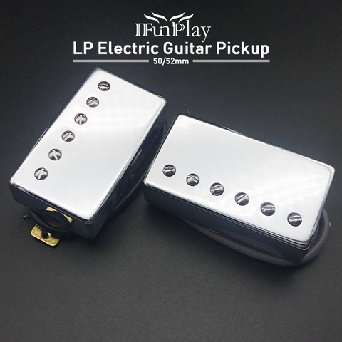 Humbucker Electric Guitar Pickup Chrome Neck Bridge Pickup for LP Style Electric Guitar Brass Cover Guitarra Pickup ► Photo 1/6