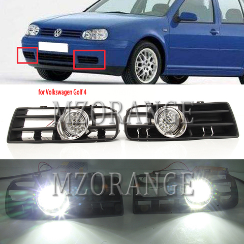 for golf 4 lights for golf MK4 headlight led fog lights for Volkswagen 1997-2006 foglights for VW led DRL fog light headlights ► Photo 1/6