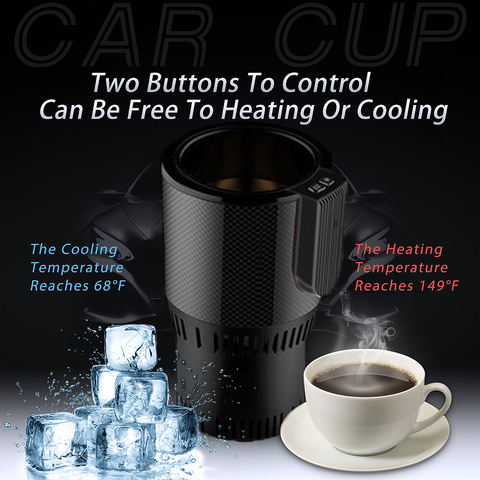 Smart Car Hot and Cold Cup Freezing Heating Portable Hot Cup Drink Holder Beverage Can Cooler ► Photo 1/6