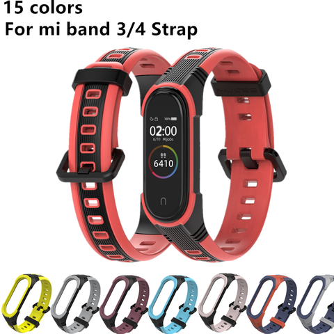 New X Style Bracelet For Mi Band 3 4 5 Strap MiBand 5 4 3 Sport Silicone Bracelet For Xiaomi Mi Band4 Smart Watch band3 Strap ► Photo 1/6