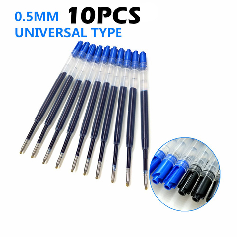 Ink Gel Pen Refill L98mm Recharge Replacement Ballpoint Pen Neutral Refills for Metal 424 Black Blue Office School 10 PCS ► Photo 1/6