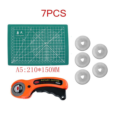 45mm Rotary Cutter, Soft Grip Comfort Loop Handle Roller Knife Self Healing Cutting Mat Set for Patch Work Sewing DIY Accessory ► Photo 1/6