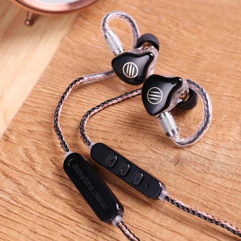 Bgvp DS1 Pro hifi 1DD + 2BA earbuds hybrid technology IEM OCC type with mic MMCX 3.5mm cable earphone noise cancelling for phone ► Photo 1/6