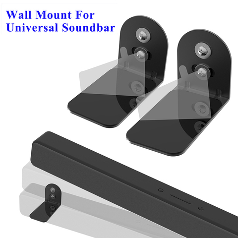 Universal Sound Bar Speaker Wall Mount Bracket Holder Stands for Bose Solo 5/JBL//Polk Audio/TaoTronics Most of TV Sound Bar ► Photo 1/6