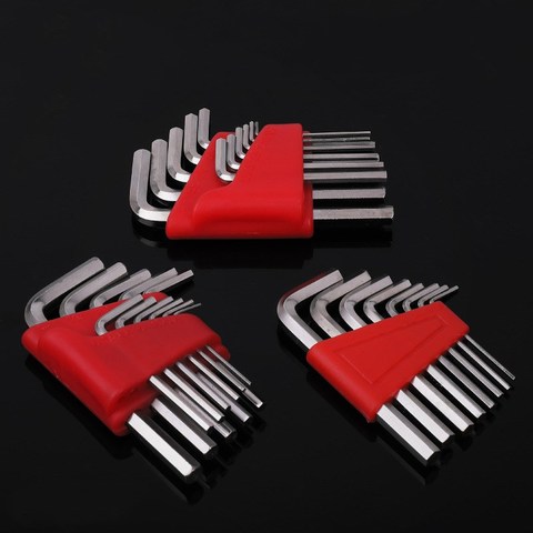 5/8/11 Pcs Allen Wrench Metric Wrench Inch Wrench L Wrench SAE Size Allen Key Short Arm Tool Set 1.27-6MM ► Photo 1/5