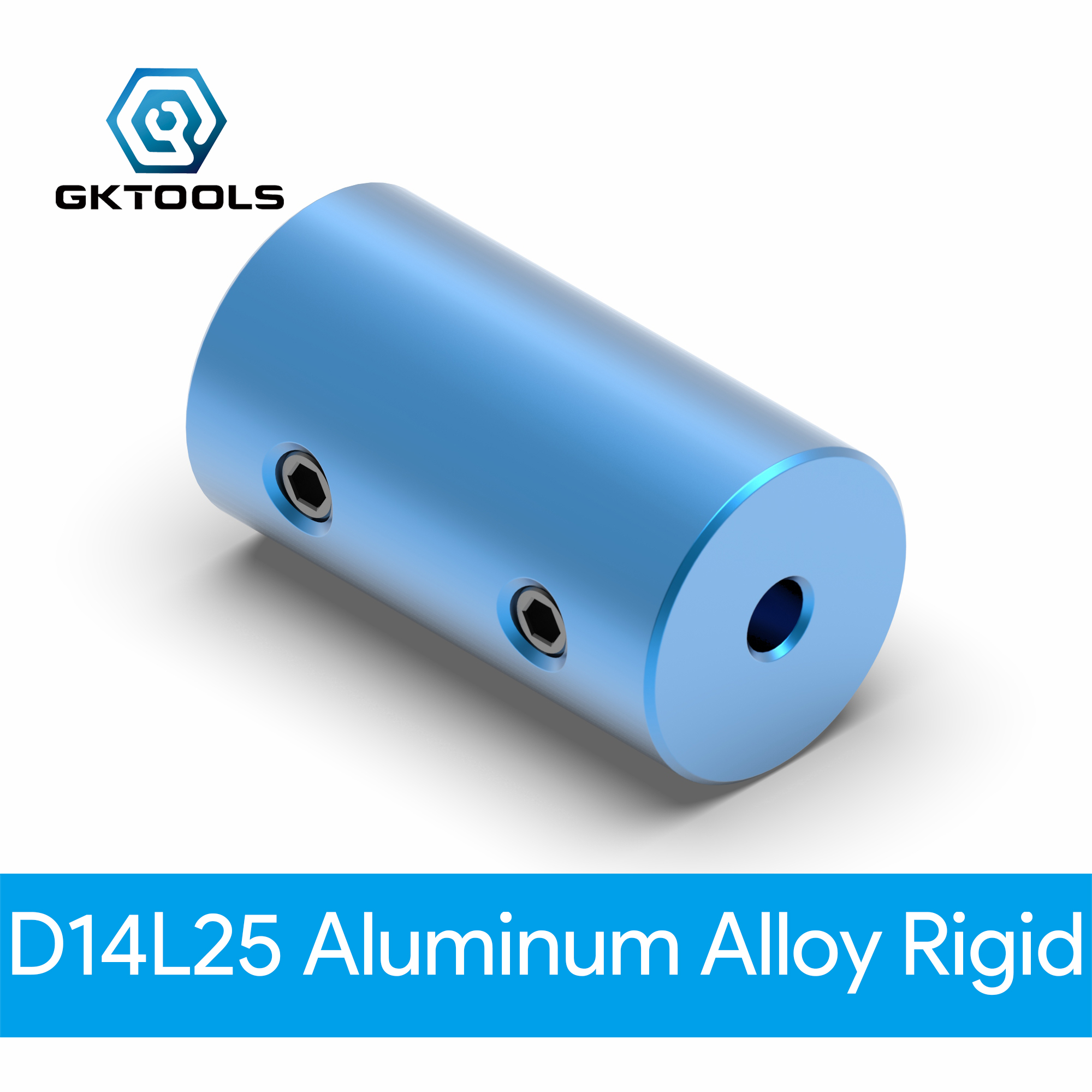 Aluminum Rigid Shaft Coupler Coupling Motor Connector 4//5//6//6.35//7//8mm Blue