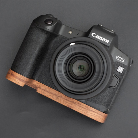 Hand Made Wooden Wood Hand Grip Base Plate Bracket For Canon EOS R ► Photo 1/6