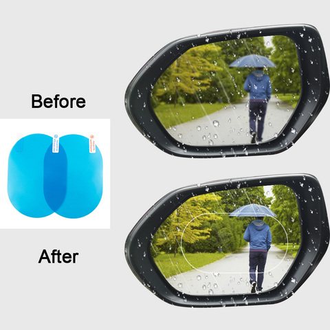 2PCS Car Mirror Window Clear Film Anti Dazzle Car Rearview Mirror Protective Film Waterproof Rainproof Anti Fog Car Sticker ► Photo 1/6