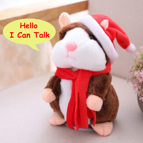 Funny Talking Hamster Doll Battery Control Nod Speak Sound Record Cheeky Plush Hamster Mouse Pet Christmas Toy Children Gifts ► Photo 1/5
