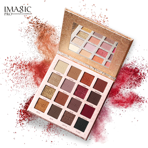 IMAGIC New Arrival Charming Eyeshadow 16 Color Palette Make up Palette Matte Shimmer  Pigmented Eye Shadow Powder ► Photo 1/6