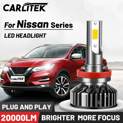 CARLITEK H1 H7 H4 H11 Led Headlight 12V High Brightness 9006 9005 H8 H9 Car Light Auto Lamp HB4 HB3 Bulb For Nissan Qashqai Juke ► Photo 1/6