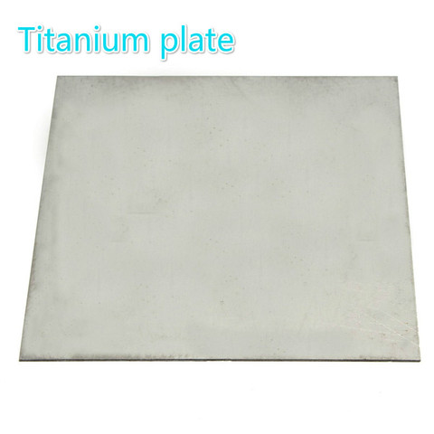 Titanium Ti Gr.5 Gr5 Grade 5 ASTM B265 Plate Sheet 1 x 200 x 200 mm ► Photo 1/4