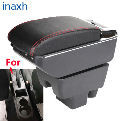 For Skoda RAPID Armrest Rapid Retrofit parts dedicated Car Armrest box Center Storage box car accessories Interior with USB ► Photo 1/6