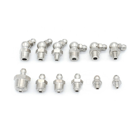 stainless steel Grease nipple Oil mouth Grease nipple Butter gun fittings M6 M8 M10 M12 1/8