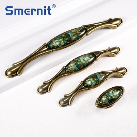 Vintage Furniture Handles Elegant Bronze Kitchen Cabinet Knobs and Handles Wardrobe Cupboard Door Handle Closet Drawer Pulls ► Photo 1/6