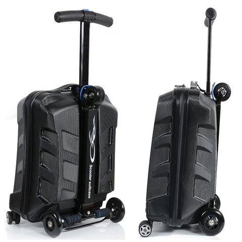 21 inch ADULTS CARRY ON scooter travel suitcase travel backpack luggage on wheels ► Photo 1/6