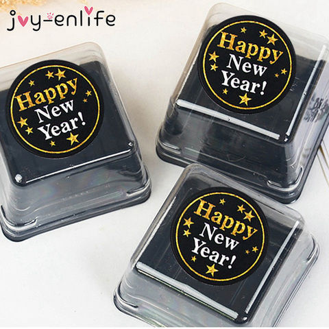 60pcs Happy New Year Decoration Paper Sticker Lable Seal Gift Sticker 2022 New Year Decoration Natal Christmas Party Supplies ► Photo 1/4