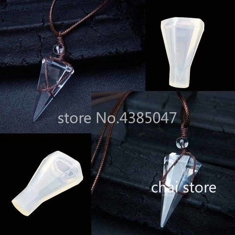 1PC Transparent Manual Three Cubic Resin Molds Pendant DIY Silicone Mold Dried Flower Jewelry Tools Accessories ► Photo 1/4