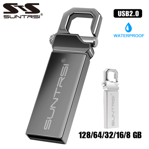 Suntrsi USB Flash Drive 64G 32gb pendrive16g 8G 128G Pen drive флешка waterproof  usb флэш-накопители 2.0 memory stick gift ► Photo 1/6