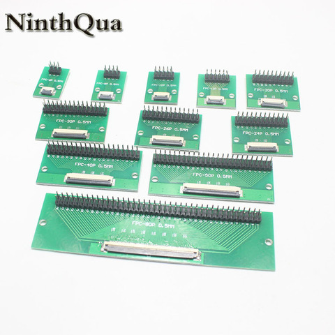 1PCS DIY FPC FFC flat cable connection Board 0.5 mm Pitch connector 6 8 10 12 20 24 26 30 40 50 60 80 Pin 0.5 change 2.54 ► Photo 1/6