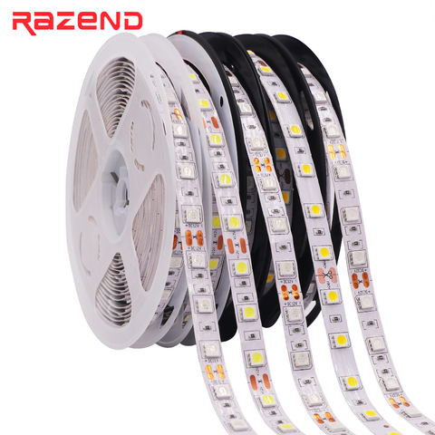 LED Strip RGB CCT RGBCCT RGBW RGB Warm Light 5050 12V 24V Waterproof 5M 300LED Flexible LED Tape Lights White Blue Warm White ► Photo 1/6