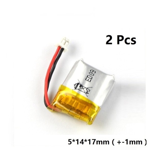 3.7V 100mAh Lipo Battery For RC Quadcopter Spare Parts 3.7 V 100 mAh Li-po  Battery 1.25mm Plug