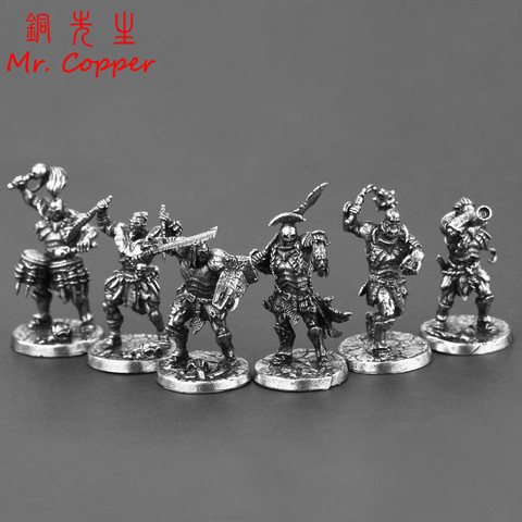White Brass Orc Legion Soliders Figurines Miniatures Toy Models Ornaments Hot Game Characters Statue Desk Decoration Accessories ► Photo 1/6