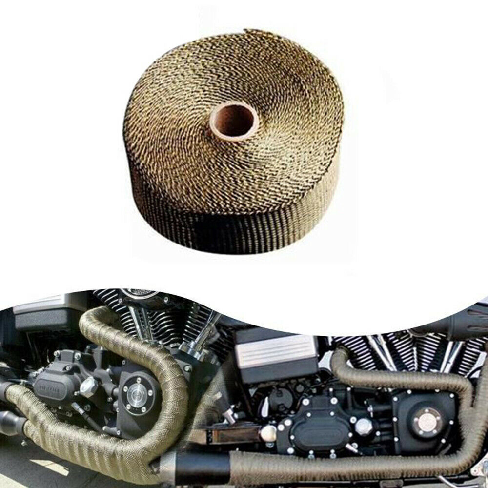 5M Exhaust Manifolds Fiberglass Heat Insulation Tape Thermal Wrap Virgin Fiberglass Accessories For Car Motorcycle ► Photo 1/6
