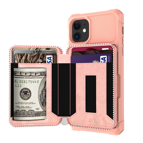 iPhone11Promax 6 8 7 Plus xr xsmax Premium Leather Flip Wallet Phone Case Credit Card Photo Holder Card Package Shockproof Cover ► Photo 1/6