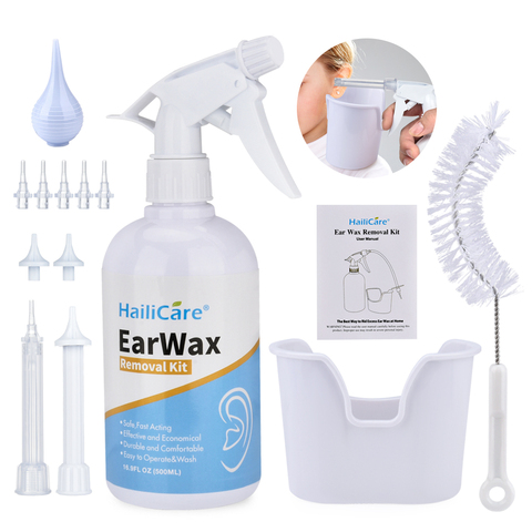 Ear Irrigation Cleaning Kit Premium Water Irrigation Ear Cleaner Ear Wax Removal Ear Washing Syringe Squeeze Bulb Ear Care Tools ► Photo 1/6